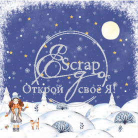 Лист одностороннього паперу Загадай бажання 30х30 см ScrapEgo