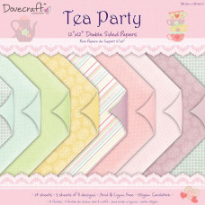 Набор бумаги Tea Party 30х30 см 8 листов от Dovecraft