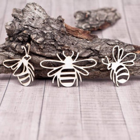 Чипборд набор Пчелки 90*90мм vl1204  Valeo