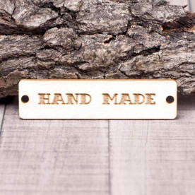 Чипборд Бирка Hand made 60*15мм vl1380 Valeo