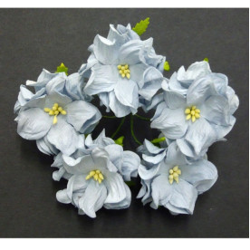 Декоративный цветок гардении голубого цвета, 4 см.