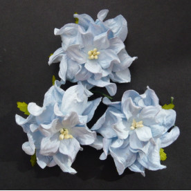 Декоративна квітка гарденії блакитного кольору, 7 см. 