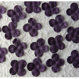 Набор 10 гортензий фиолетового цвета, 25 мм.