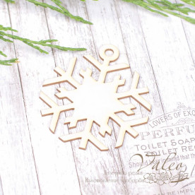 Чипборд Снежинка 57*65мм vl1963  Valeo