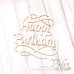 Чіпборд Happy Birthday 49 * 53мм vl2037 Valeo