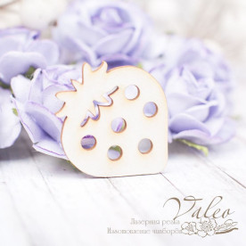 Чипборд Клубничка 32*37мм vl2161  Valeo