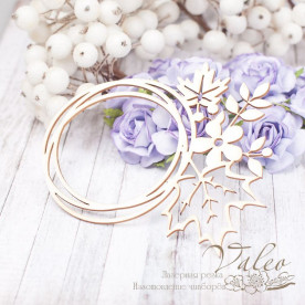 Чіпборд Квіткова рамка 110 * 100мм vl2188 Valeo