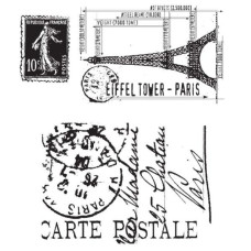 Набор резиновых штампов I See Paris, Tim Holtz