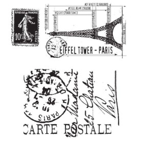 Набор резиновых штампов I See Paris, Tim Holtz