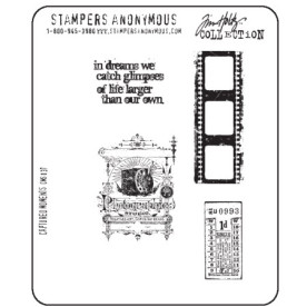 Набір гумових штампів Captured Moments, Tim Holtz
