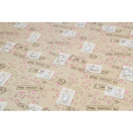 Папір пакувальний, Зайчики, 59,4х84,1 см, щільність 80 г/м²