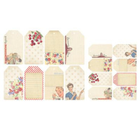 Набор тегов для скрапбукинга Vintage Tags Kitschy Kitchen от Melissa Frances