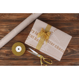 Упаковочная бумага в рулоне, крафт газета светлая, 8 м, 70 см,  80 г/м²