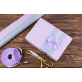 Папір пакувальний рулонна, сіра-бузок, 8м х 70см, 80 г / м²