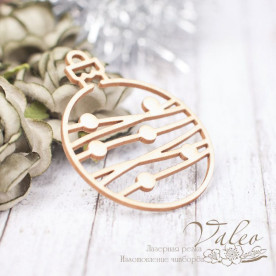 Чіпборд Ялинковий куля 38 * 48мм vl2268 Valeo