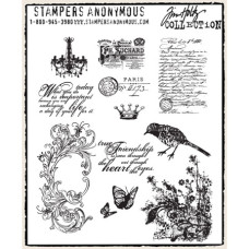 Набор резиновых штампов Shabby French, Tim Holtz