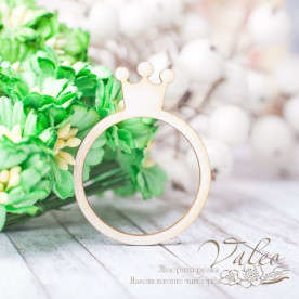 Чипборд рамка Корона 33*41мм vl2394  Valeo