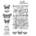 Набор резиновых штампов Papillon, Tim Holtz
