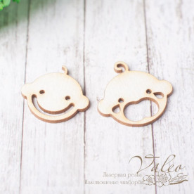 Чипборд набор Мордочки 21*19мм 23*23мм 2шт vl2364  Valeo