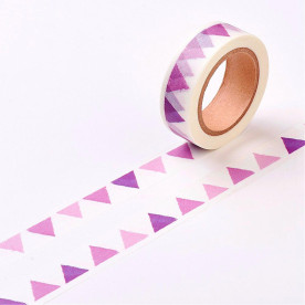 Паперовий скотч Акварельні прапорці, 15 мм, 10 м