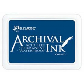 Перманентные чернила для штампинга Archival Ink Cobalt от Ranger
