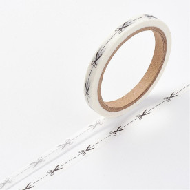 Бумажный скотч Линия отреза, 5 мм, 7 м 