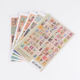 Набір наклейок Марки, 5 аркушів, від 22 до 56 мм