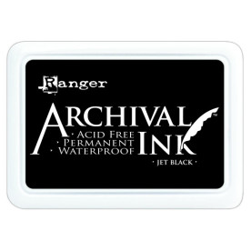 Перманентне чорнило для штампінгу Archival Ink Jet Black від Ranger