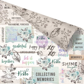 Двосторонній скраппапір Collect Memories - Zella Teal Prima