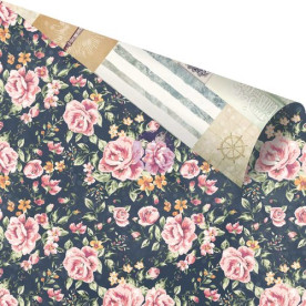 Двусторонняя скрапбумага Sainte Maxime - St. Tropez с фольгой Prima