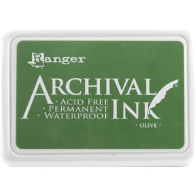 Перманентні чорнило для Штампінг Archival Ink Olive від Ranger
