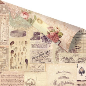 Двусторонняя скрапбумага Let's Be Wild - Wild and Free с розовой фольгой Prima