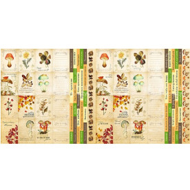 Двосторонній лист з картками "Botany autumn" (ru + en), 30 * 30 см від Фабрика Декору