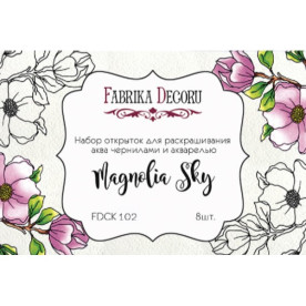 Набір листівок для розфарбовування маркерами Magnolia sky Фабрика Декору