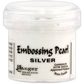 Пудра с эффектом перламутра Embossing Pearls - Silver Pearl от Ranger