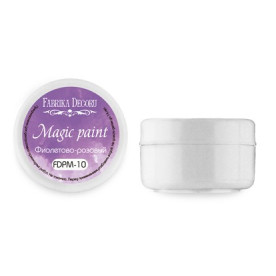 Суха фарба Magic paint колір Фиолетово-рожевий, 15мл Фабрика Декору