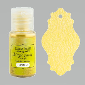 Суха фарба Magic paint with effect колір Золотий лимон, 15мл Фабрика Декору