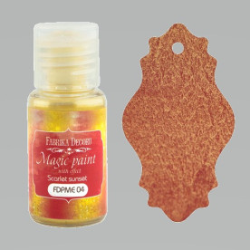 Сухая краска Magic paint with effect цвет Алый закат, 15мл Фабрика Декора