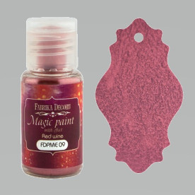 Сухая краска Magic paint with effect цвет Красное вино, 15мл Фабрика Декора