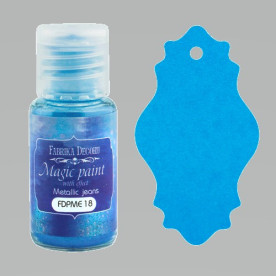 Сухая краска Magic paint with effect цвет Джинс металлик, 15мл Фабрика Декора