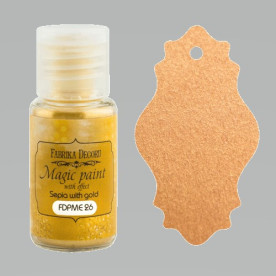 Сухая краска Magic paint with effect цвет Сепия с золотом, 15мл Фабрика Декора