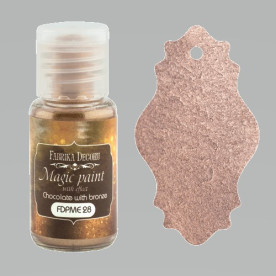 Сухая краска Magic paint with effect цвет Шоколад с бронзой, 15мл Фабрика Декора