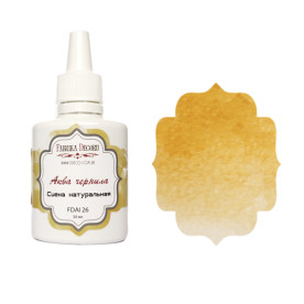 Аква чорнило, колір "Сієна натуральна", 30мл Фабрика Декору