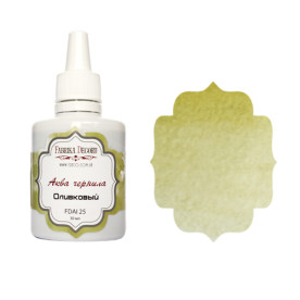 Аква чорнило, колір "Оливковий", 30мл Фабрика Декору