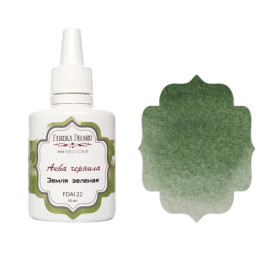 Аква чернила, цвет "Земля зеленая", 30мл Фабрика Декора