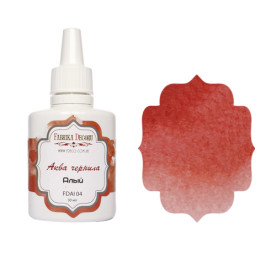 Аква чернила, цвет "Алый", 30мл Фабрика Декора