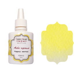 Аква чорнило, колір "Кадмій жовтий", 30мл Фабрика Декору