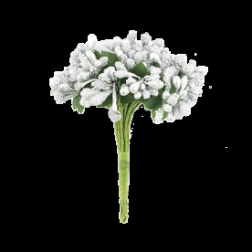 Набор декоративных веточек, серебро, 12 шт от Фабрика Декора