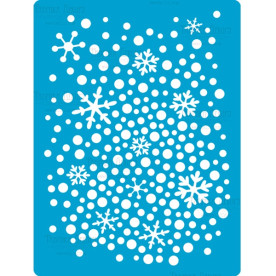 Трафарет "Сніговий фон", 15 * 20 см від Фабрика Декору