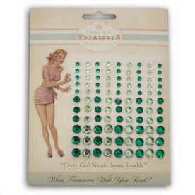 Набір страз Green Rhinestone Embellishments,  Melissa Frances